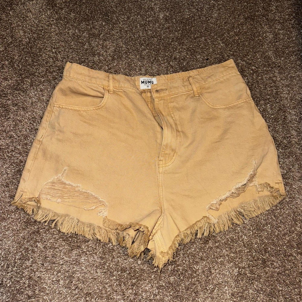 Show Me Your Mumu High Waisted Shorts, Size 32